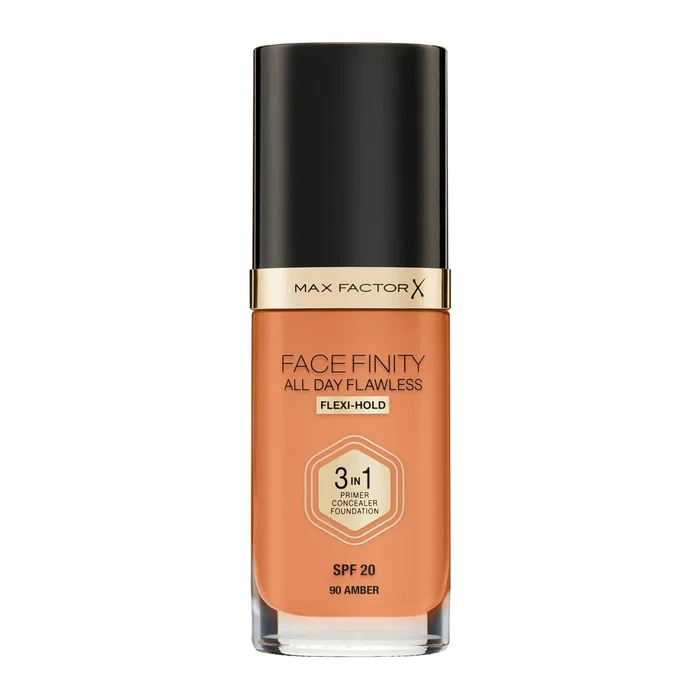 Max Factor Facefinity Fond de teint liquide 90 Ambre SPF 20 Max Factor Facefinity Fond de teint liquide 90 Ambre SPF 20